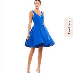 Ieena Macduggal blue fit and flare size 0